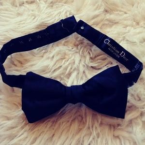 Christian Dior bow tie - black silk